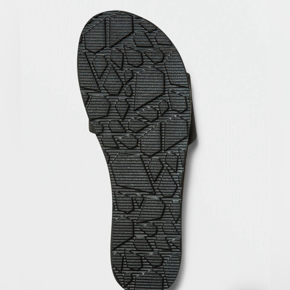 Nwot Volcom Black Simple Slides ~ 7/8 - image 4